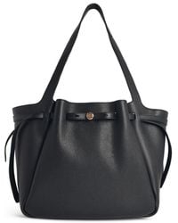 Tory Burch - 'Shopping Romy' Black Lear Tasche - Lyst