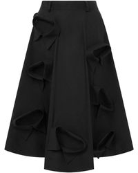 Moschino - Gonna Midi Con Appliqué - Lyst