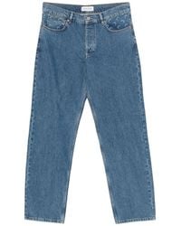 Marine Serre - Straight Leg Denim Jeans - Lyst