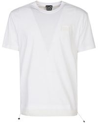 EA7 - Camisa de algodón de logotipo de - Lyst