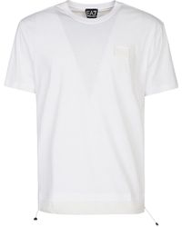 EA7 - Logo Katoenen T -shirt - Lyst