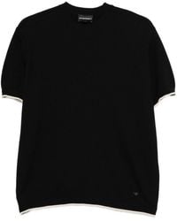 Emporio Armani - Cotton Knitted T Shirt - Lyst