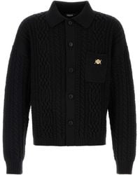 Versace - Shirt Collar Cardigan - Lyst