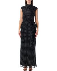 ROTATE BIRGER CHRISTENSEN - Floral Print Maxi Dress - Lyst