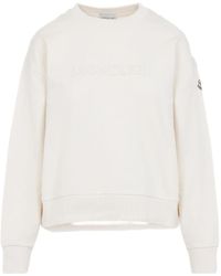 Moncler - Logo Cotton Sweatshirt - Lyst