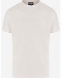 Giorgio Armani - Cotton T Shirt With Logo - Lyst