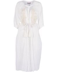Ermanno Scervino - Abito C/Sottoveste Con Cintura - Lyst