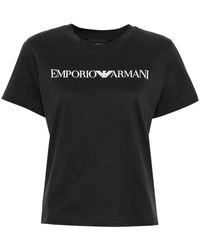 Emporio Armani - Camiseta con logo estampado - Lyst
