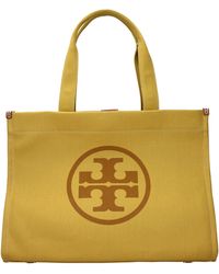 Tory Burch - Ella Shoulder Bag Fabric/Canary - Lyst