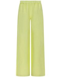 120% Lino - Wide-Leg Linen Pants - Lyst