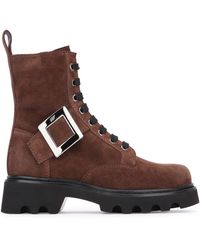 Roger Vivier - Viv Rangers Lace-Up Bootie 20 - Lyst