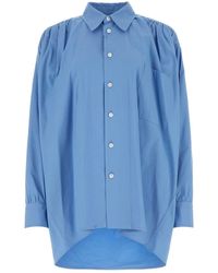 Bottega Veneta - Light Cotton Blend Oversize Shirt - Lyst