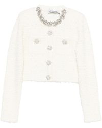 Self-Portrait - Crème Gekleurd Vest Zelfportret Gemaakt Van Een Wollen Mix. - Lyst