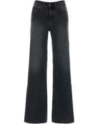 Lois - Slate Stretch Denim Lorna Wide-Leg Jeans - Lyst