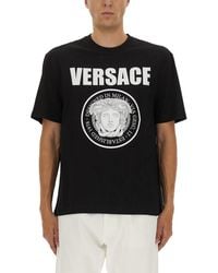 Versace - Cotton T-Shirt - Lyst