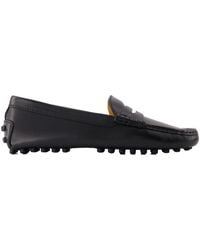 Tod's - Gommino Loafer Tod 's Gummi schwarz - Lyst