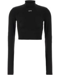 Off-White c/o Virgil Abloh - Off Stretch Jersey Top - Lyst
