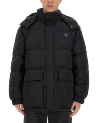 Maison Kitsuné - Oversized Puffy Jacket With High Collar - Lyst