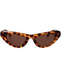 Bottega Veneta - Havana-Havana- Acetate Sunglasses - Lyst