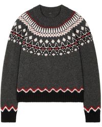 Alanui - Pullover Mit Fairislemuster - Lyst