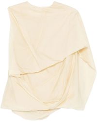 Entire studios - Side Drape Top Soft Tan - Lyst