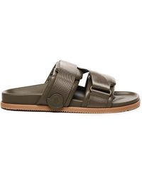 【関税＆送料込み】Moncler Mon Summer Slides Moncler Mon Summer Slides | Blue | FARFETCH CA
