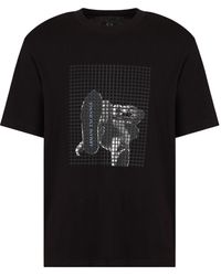 ARMANI EXCHANGE - T Shirts En Polos Zwart - Lyst