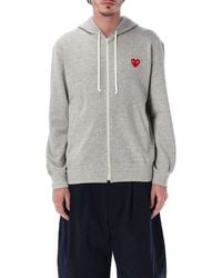 COMME DES GARÇONS PLAY - Heart Hoodie - Lyst