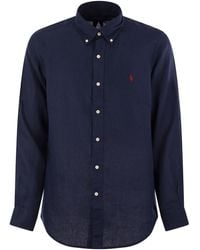 Polo Ralph Lauren - Custom Fit Linen Shirt - Lyst