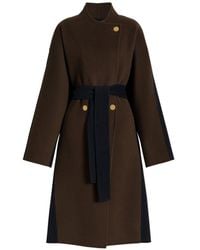 Alberta Ferretti - Wool And Cashmere Long Coat - Lyst