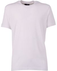 Fay - T Shirts With Embroidery - Lyst