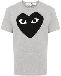 COMME DES GARÇONS PLAY - Heart Cotton T-Shirt - Lyst