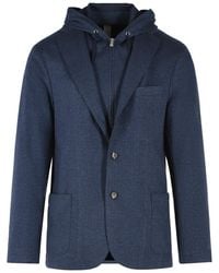 Eleventy - Polyester Blend Blazer - Lyst