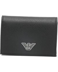 Emporio Armani - Leather Credit Card Case - Lyst