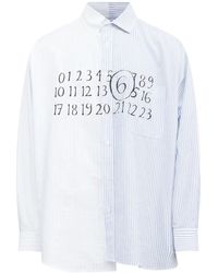 MM6 by Maison Martin Margiela - Asymmetrisches Hemd - Lyst