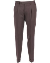 PT01 - Master, 1 Pleat, Diagonal Pockets, Flap Back Pockets, Turn Up - Lyst