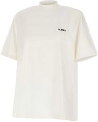 The Attico - Logo-Print High-Neck T-Shirt - Lyst