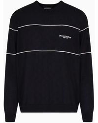 Emporio Armani - Pullover mit Logo - Lyst