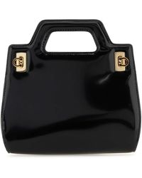 Ferragamo - Salvatore Leather Mini Wanda Handbag - Lyst