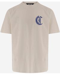 Just Cavalli - Cotton T Shirt With Graphic Print - Lyst