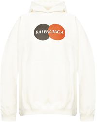 Balenciaga - Logo Sweatshirt à capuchon - Lyst