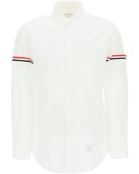 Thom Browne - Grosgrain Armband Oxford Shirt - Lyst