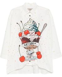 ALESSANDRO ENRIQUEZ - Katoenen Overhemd Met Print - Lyst