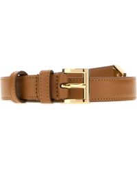 Prada - Biscuit 2 Cm Calf Leather Belt - Lyst