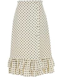 Valentino Garavani - Printed Viscose Skirt - Lyst