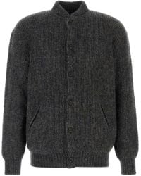 Giorgio Armani - Mohair Blend Cardigan - Lyst