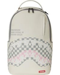 Sprayground - Zaino Cream Check Shark Central - Lyst