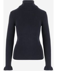 Chloé - Wol En Katoenen Coltrui - Lyst