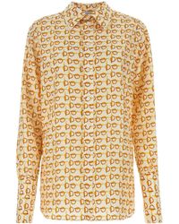 Burberry - Printed Silk B Shirt - Lyst
