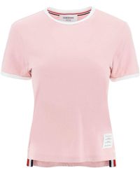 Thom Browne - Mélange Jersey T -Shirt - Lyst